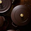 La Cocotte, 26 cm round Cast iron French oven chocolate, small 5