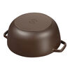 La Cocotte, 26 cm round Cast iron French oven chocolate, small 11