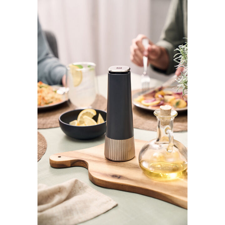 Spices, Spice mill 19 cm, grey, large 2