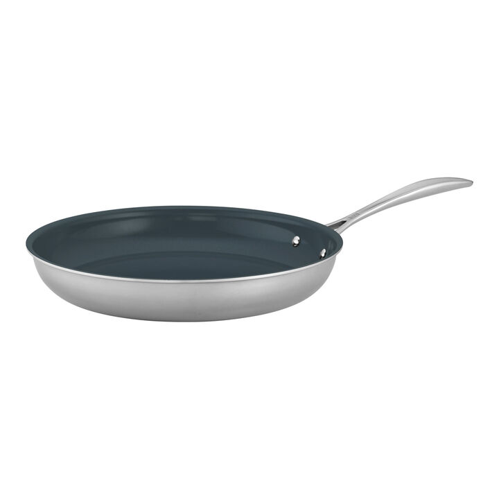 Clad CFX, 12-inch, Ceramic Coating, Non-stick, Stainless Steel Fry Pan , large 1