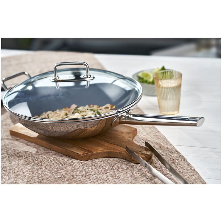 Plus, Wok 32 cm, 18/10 rustfrit stål, large 3