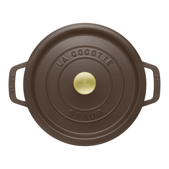 La Cocotte, Cocotte 22 cm, rund, Chocolate, Gusseisen, large 4
