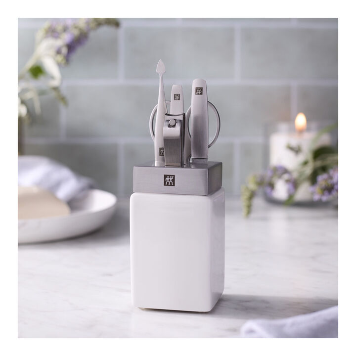 PREMIUM, 6-pc Manicure Station, 18/10 Stainless Steel , large 1