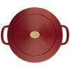Bellamonte, 28 cm round Cast iron Cocotte red, small 8