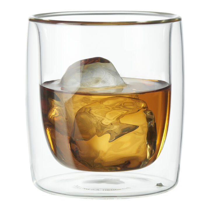 Sorrento Double Wall Glassware, 2-pc Tumbler Glass Set, Double Wall , large 2