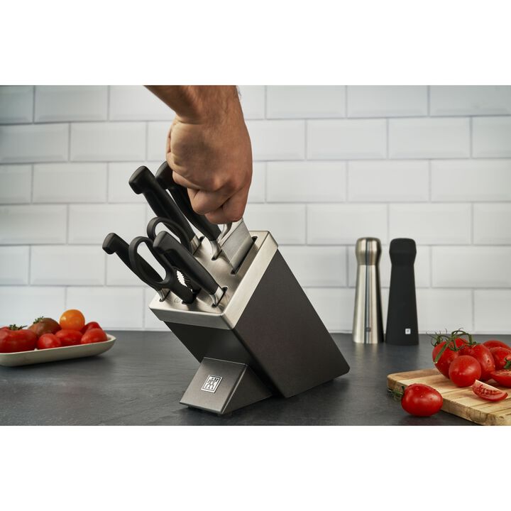 Four Star, 7-pcs, Knife block set, anthracite, large 3