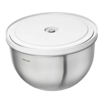 Vacuum bowl L / 24 cm, paslanmaz &ccedil;elik, Metalik Gri,,large 1