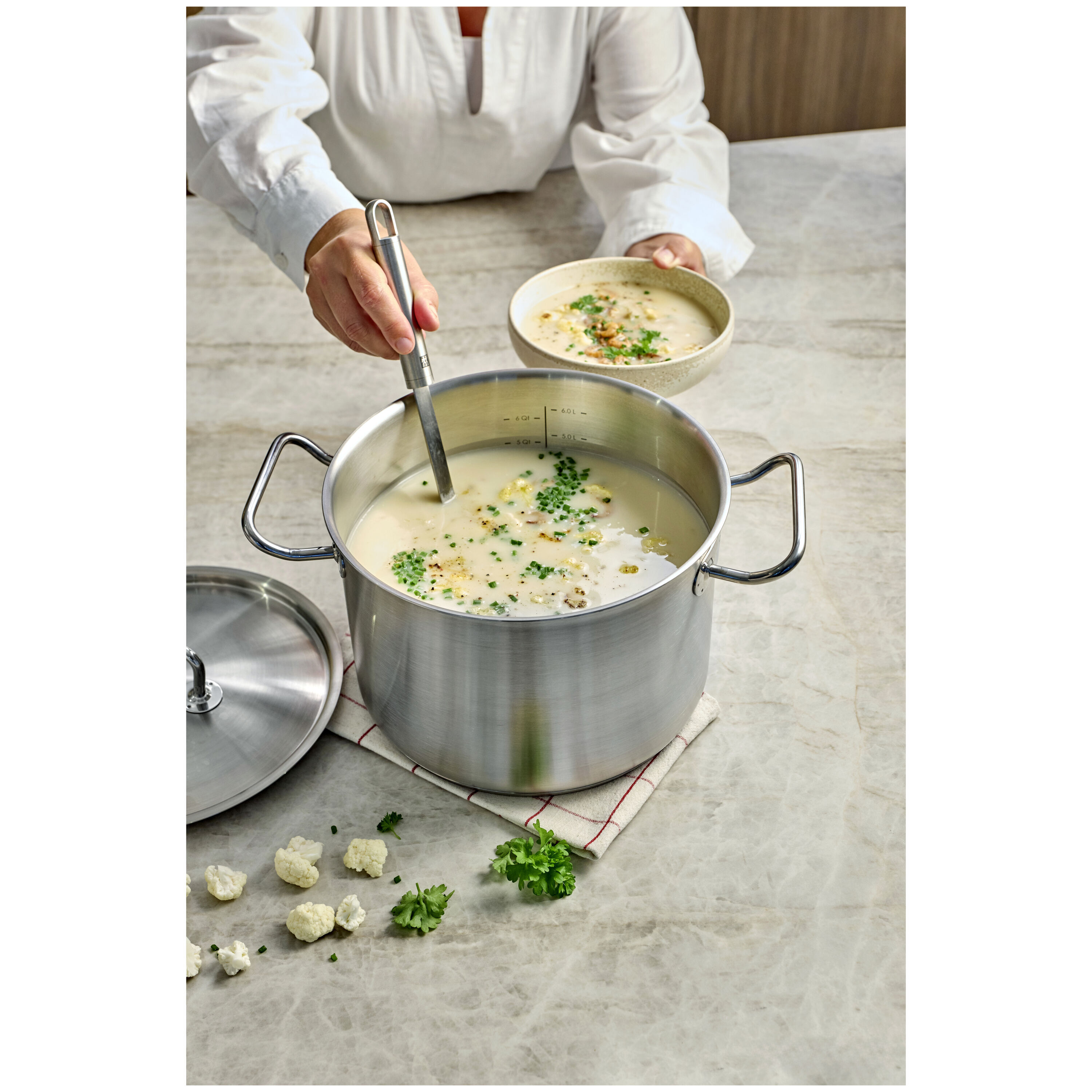 Demeyere Classic Pro 3 Soeppan met deksel 20 cm / 4,5 l - Classic Pro 3 - Demeyere