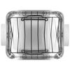 39 x 33 cm 18/10 Stainless Steel rectangular Roaster + grid, silver,,large