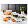 Fresh & Save, 4-pc, Vacuum Box Set, Glass, Grey, small 9
