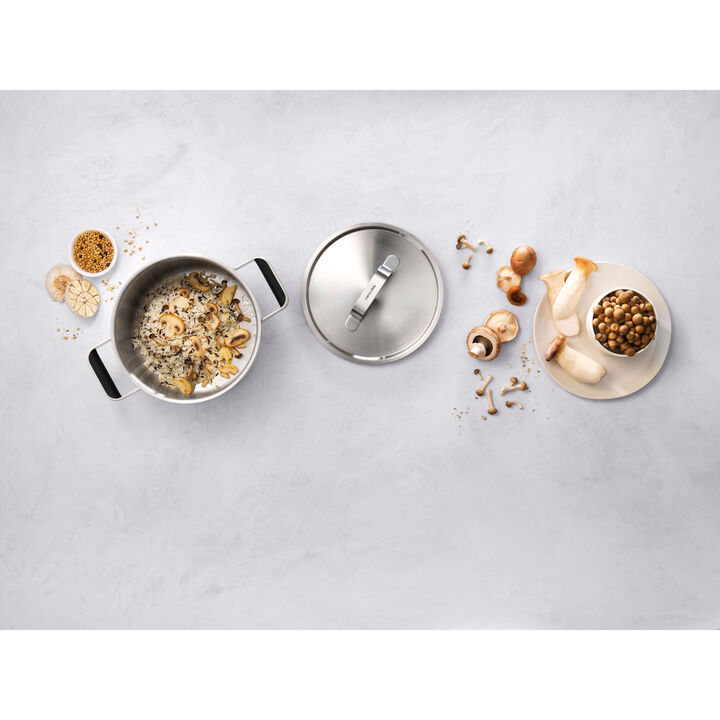 Pure, Pots and pans set, 6-pc, 18/10 Stainless Steel, large 3