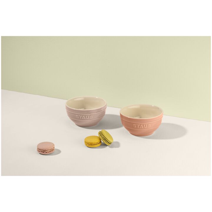 Ceramique, ボウルセット マカロンピンク 12 cm / 2-個, large 2