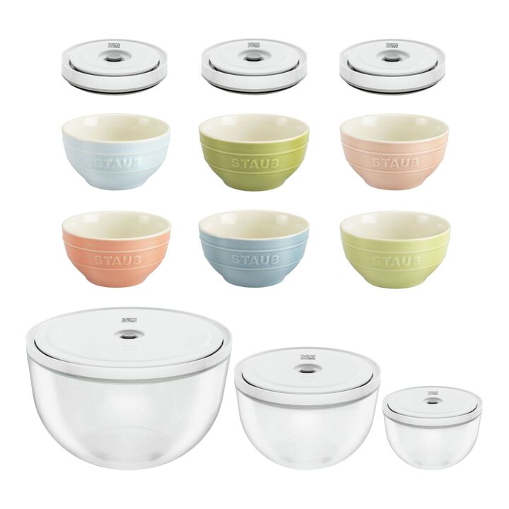 Fresh & Save Bowls and STAUB Macaroon Set, large 1