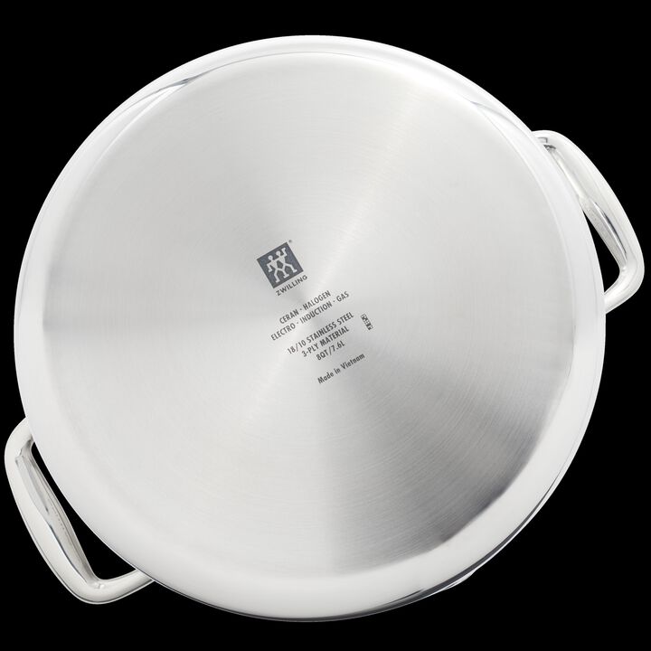 Clad CFX, 8 qt, Ceramic Coating, Non-stick, Stainless Steel Stock Pot, large 3