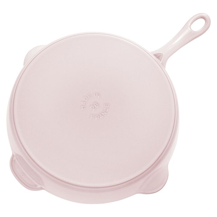 Cast Iron, 11-inch, Traditional Deep Skillet, Pink Peony, large 4