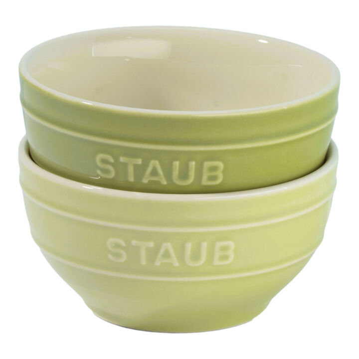 Ceramique, ボウルセット マカロングリーン 12 cm / 2-個, large 1
