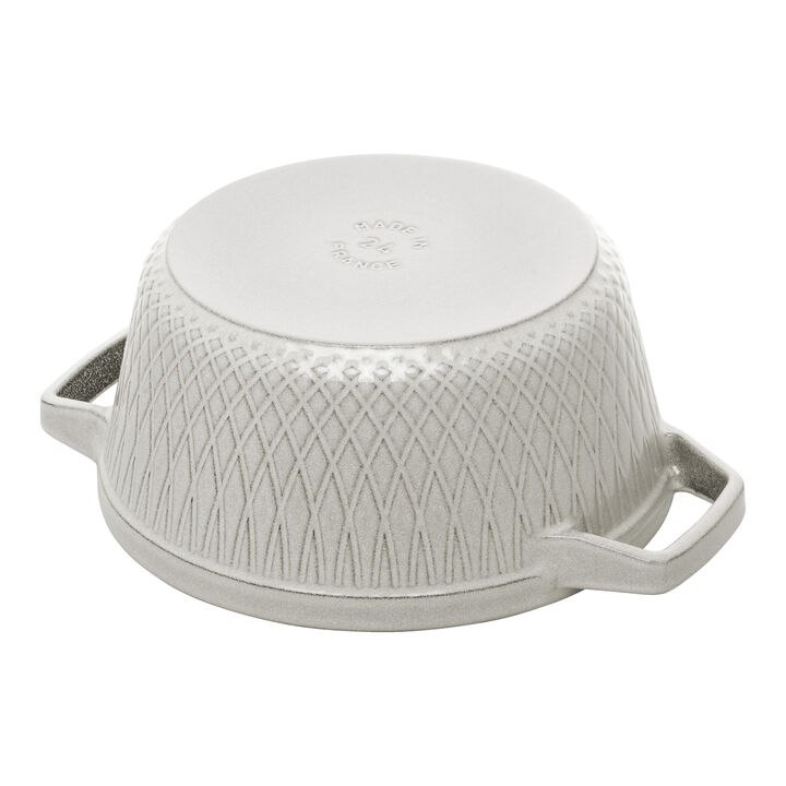 La Cocotte, 4 l cast iron round Twister Cocotte, white truffle, large 3