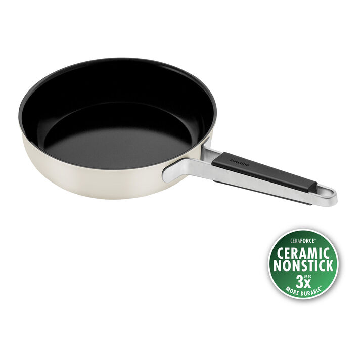 Pure, Padella, 24 cm, 18/10 acciaio inossidabile, Rivestimento antiaderente senza PFAS, large 1