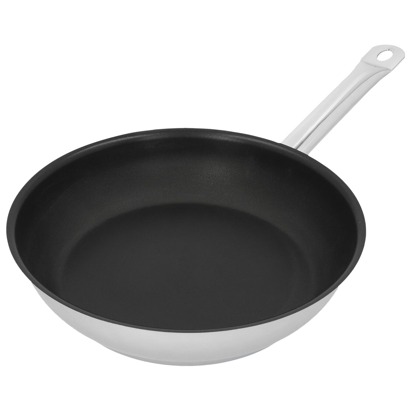 28 cm 18/10 Stainless Steel Frying pan silver-black,,large 5