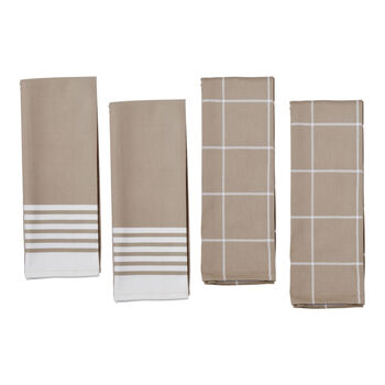 Kitchen Towels set, taupe,,large 1