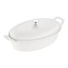 Ceramique,  ceramic Special shape bakeware, matte-white, small 1