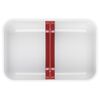 Lunch box sottovuoto L, plastica, bianco-rosso,,large