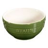 Ceramique, 12 cm round Ceramic Bowl basil-green, small 1