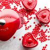Ceramic, 3-pc, Mini Heart Dutch Oven Set, cherry, small 2