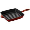 Cast Iron - Grill Pans, 12-inch, Cast Iron, Square, Grill Pan, Grenadine, small 1