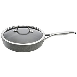 BALLARINI Salina, 28 cm round Aluminum Saute pan with lid stone grey