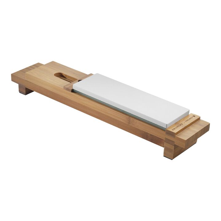 Bamboo Sharpening Stone Sink Bridge, large 1
