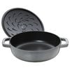 Braisers, 3.7 l cast iron round Saute pan Chistera, graphite-grey, small 7