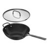 Milano, 30 cm, Wok med glaslock, Svart, small 3