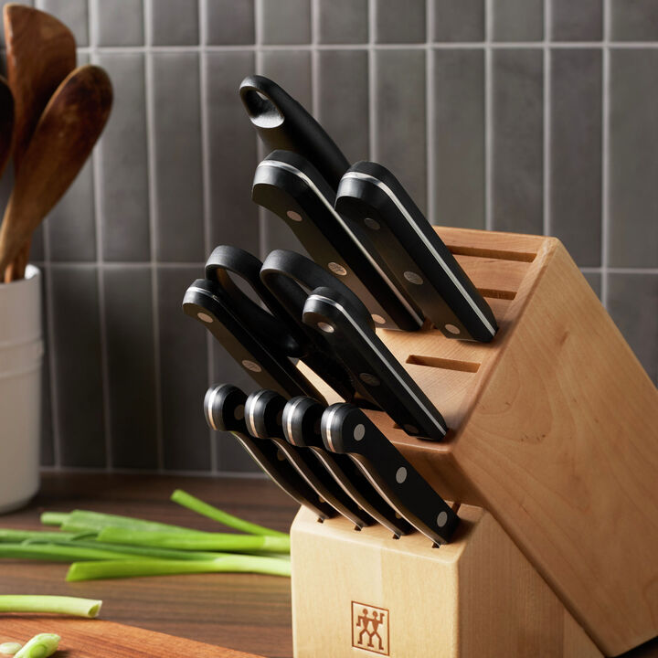 Gourmet, 12-pc, Knife block set, natural, large 4