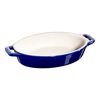 17 cm oval Ceramic Oven dish dark-blue,,large