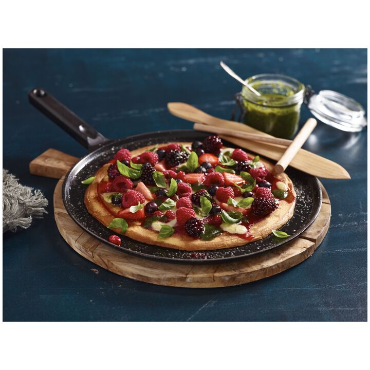 フライパン, クレープパン 30 cm, 鋳鉄, ブラック, large 4