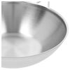 Industry 5, 12-inch, 18/10 Stainless Steel, Flat Bottom Wok, Silver, small 3