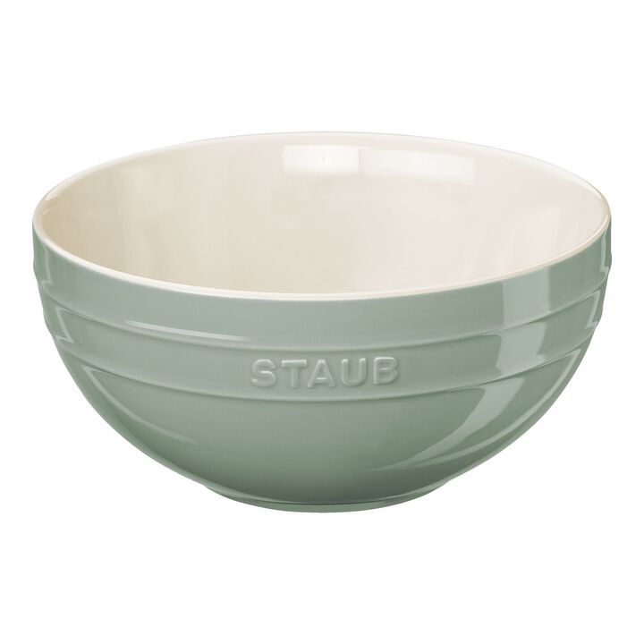 Fresh & Save BOWLS, Schüssel-Set mit Vakuumdeckeln, 18 cm/ 24 cm/ 4-tlg., Eukalyptus/ Weiß, Keramik, large 2
