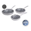 Peak, 6-pc, Ceramic Hybrid Nonstick Frying Pan Set, small 1