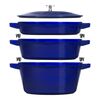 Cast Iron - Sets, 4-pc Stackable Set, Dark Blue, small 1