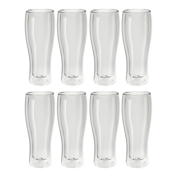 Sorrento Bar, 8 Piece, Beer Glass Set - Value Pack, transparent, large 1