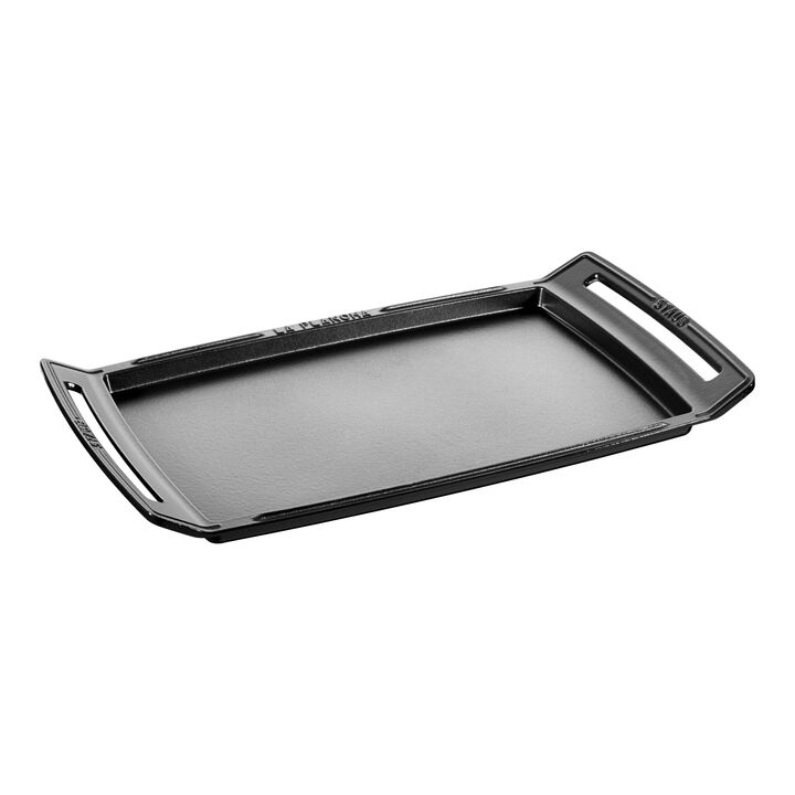 Cast Iron, 18.25 inch x 9.5-inch, Double Burner Griddle / Plancha, large 1