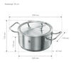 20 cm 18/10 Stainless Steel Stew pot,,large