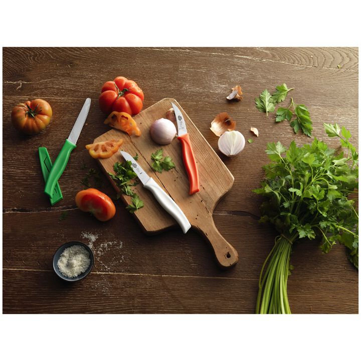 Mincio, 4-inch, Utility knife, green, large 3