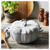 Cast Iron - Specialty Shaped Cocottes, 3.5 qt, pumpkin, Cocotte with Stainless Steel Knob, white, small 4