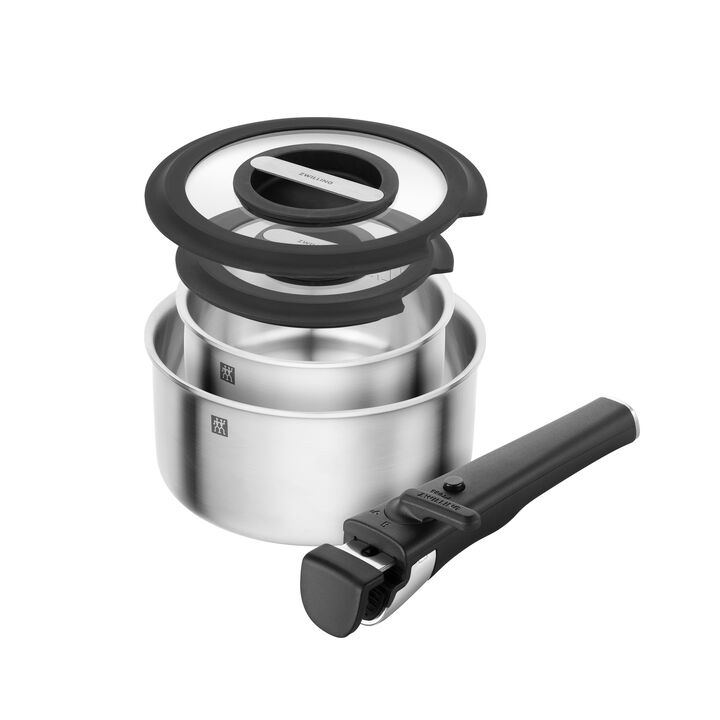 Unlock, Kochtopfset 5-tlg, 18/10 Edelstahl, large 2