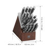 Graphite, 20-pc, Self-Sharpening Knife Block Set, small 4