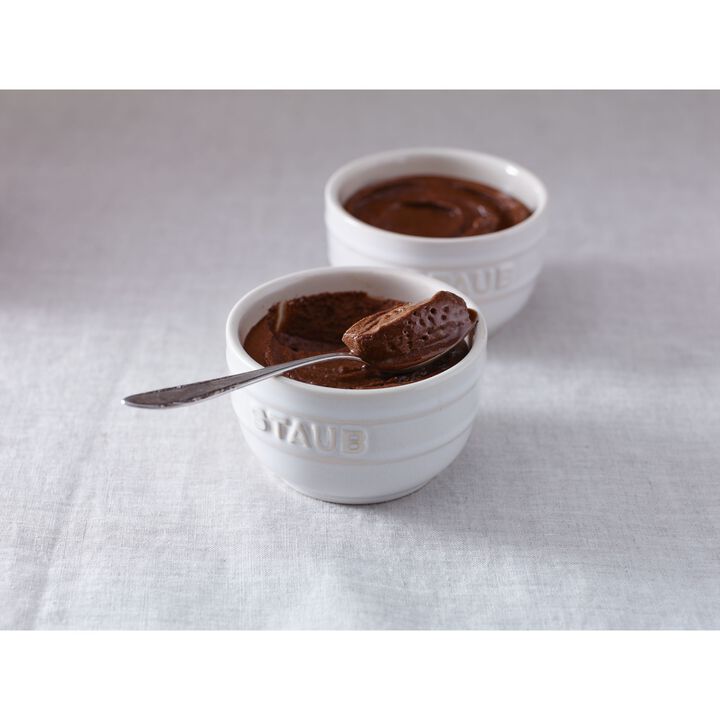 Ceramique, 9 cm / 4-pz., Set ramekin, avorio, large 3