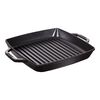 Grill Pans, 28 cm square Cast iron Grill pan black, small 1