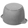 鋳物ホーロー鍋, ラ・ココット de GOHAN 16 cm, ラウンド, グレー, 鋳鉄, small 6